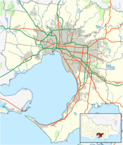 Australia Victoria metropolitan Melbourne location map.svg