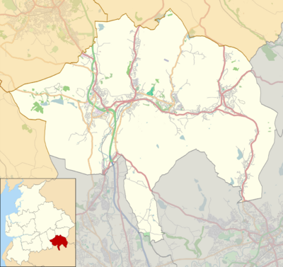 Location map United Kingdom Borough of Rossendale.svg