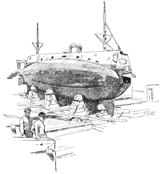 File:PSM V58 D172 The holland submarine in dry dock.png
