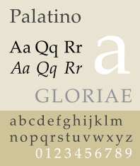 File:Palatino font sample.svg