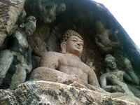 Rock cut Buddha Statue at Bojjanakonda