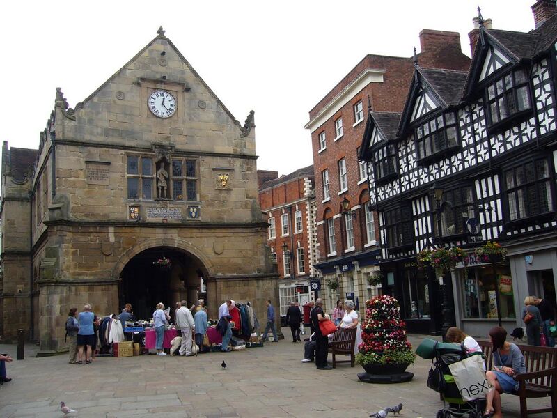 File:Shrewsbury Market square - panoramio.jpg