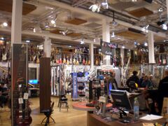 Overview of the guitar department