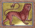 Folio 8 Verso - Leopard (detail)