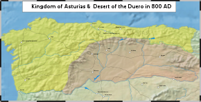 The Kingdom of Asturias c. 800 AD