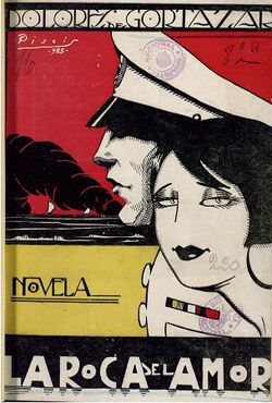 Dolores de Gortázar, La roca del amor, novela, editorial Rubiños, 1924.jpg