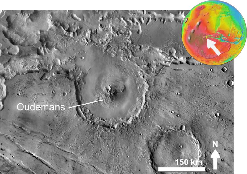 File:Martian impact crater Oudemans based on day THEMIS.png