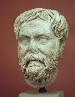 Philosopher, marble head, Roman copy, AM Corfu, Krfm22.jpg
