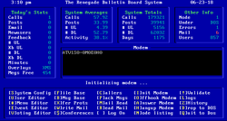 Renegade BBS Waiting for Caller (WFC) screen.png