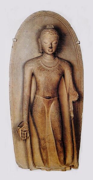 File:Sarnath standing Buddha 5th century CE.jpg