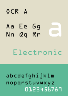 Typeface specimen OCR A.svg