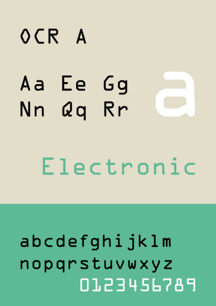 File:Typeface specimen OCR A.svg