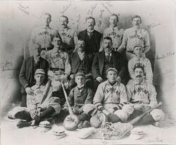 Fairplay, Colorado baseball team in uniforms, 1899