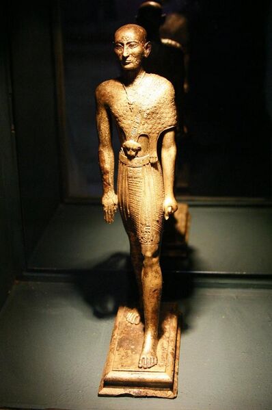 File:Bronze egyptian priest (6th century B.C.) - Ephesus Museum.JPG