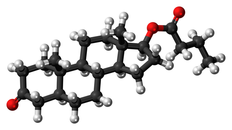 File:Dihydrotestosterone butyrate molecule ball.png