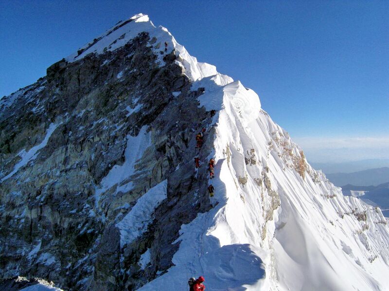 File:Hillary Step near Everest top (retouched).jpg