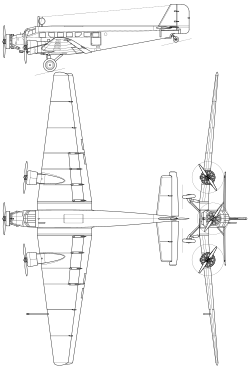 Junkers Ju 52 3-view.svg