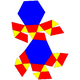 Rectified hexagonal antiprism net.png