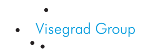 The group's logo, representing the relative positions of the four countries' capital cities of The Visegrád Group