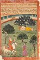 1733 CE Janamsakhi British Library MS Panj B 40, Guru Nanak hagiography 6, Bhai Sangu Mal.jpg