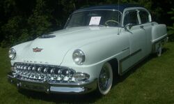 1953 DeSoto Powermaster at Auto classique Laval 2010.jpg