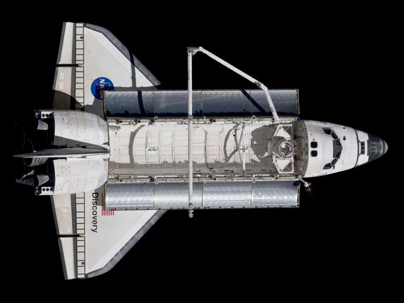 File:STS-133 Space Shuttle Discovery after undocking 3 (cropped).jpg