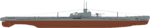 Shadowgraph Leninets class XIII mod series submarine.svg