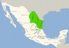 Symphyotrichum carnerosanum distribution map: Mexican states — Coahuila, Nuevo León, and Tamaulipas.