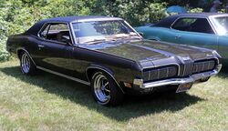 1970 Mercury Cougar 2dr HT brown, front right.jpg