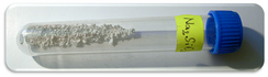 Sample of sodium silicate in a vial