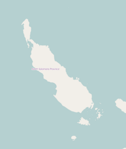 Arawa is located in Bougainville Island