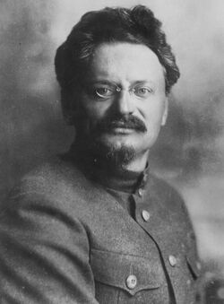 photograph of Trotsky from the 1920s