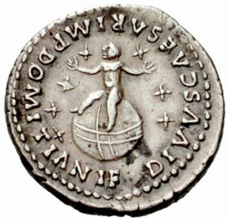 Domitian denarius son reverse.PNG