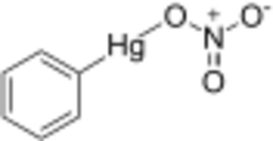 Phenylmercuric nitrate.svg