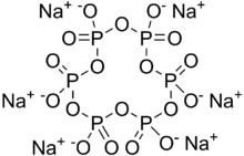 Skeletal formula of sodium hexametaphosphate