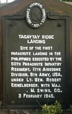 TagaytayRidge HistoricalMarker TagaytayCity.jpg