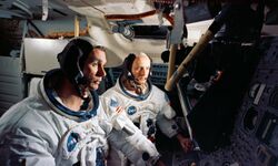 Two members of the Apollo 10 prime crew participate in simulation activity.jpg