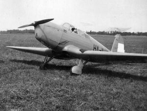 Érd 1941, Jancsó-Szegedy M-24 típusú repülőgép. Fortepan 46367.jpg
