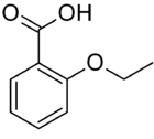 Skeletal formula of 2-ethoxybenzoic acid