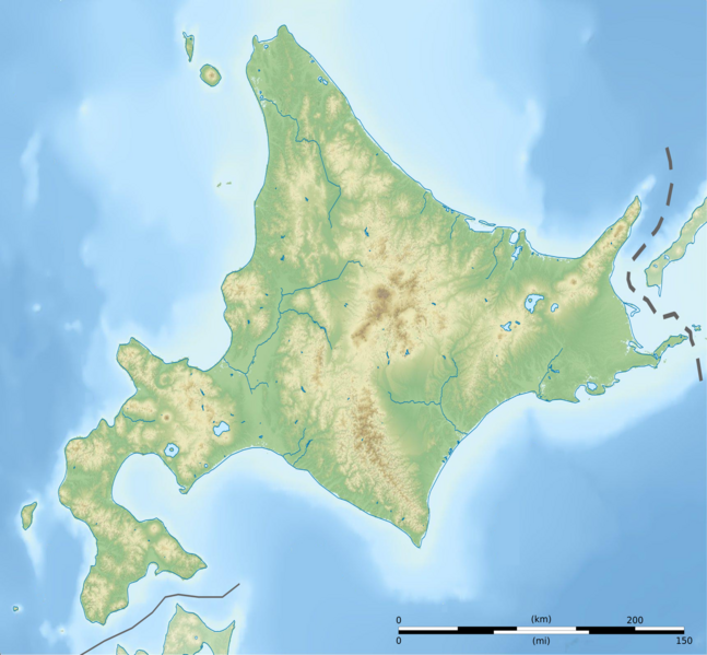 File:Hokkaidō géolocalisation relief.svg