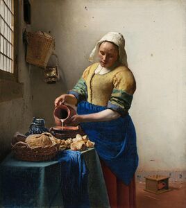 The Milkmaid by Johannes Vermeer (c. 1658)