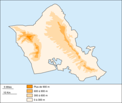 Oahu blank map.svg