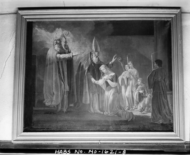 File:Painting of Ste Genevieve in the Church of Ste Genevieve in Ste Genevieve MO.jpg