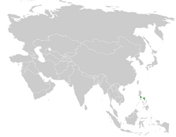 Robsonius sorsogonensis distribution map.png