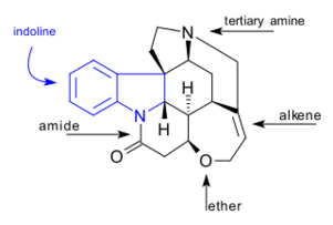 Strychnine, functional groups