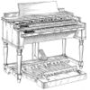 USD100301S Organ Console (1936-05-01 filed, 1936-07-07 published) by George H.Stephens - Hammond A (clip).jpg