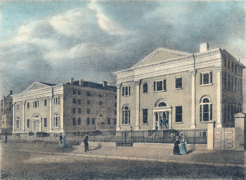 File:University of Pennsylvania Medical Hall and College Hall 1842.png