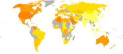 World map of Male Obesity, 2016.svg