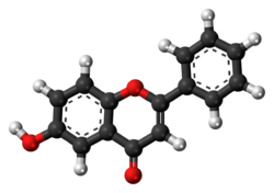 6-Hydroxyflavone molecule ball.png