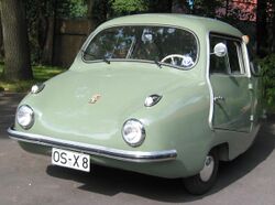 View of a Fuldamobil Type S from 1954